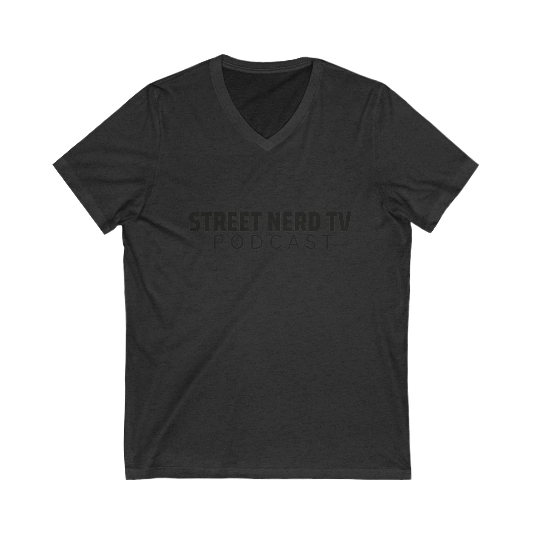Street Nerd TV Podcast V-Neck Tee, Unisex Shirt, Casual Wear, Gift for Podcasters, Streetwear