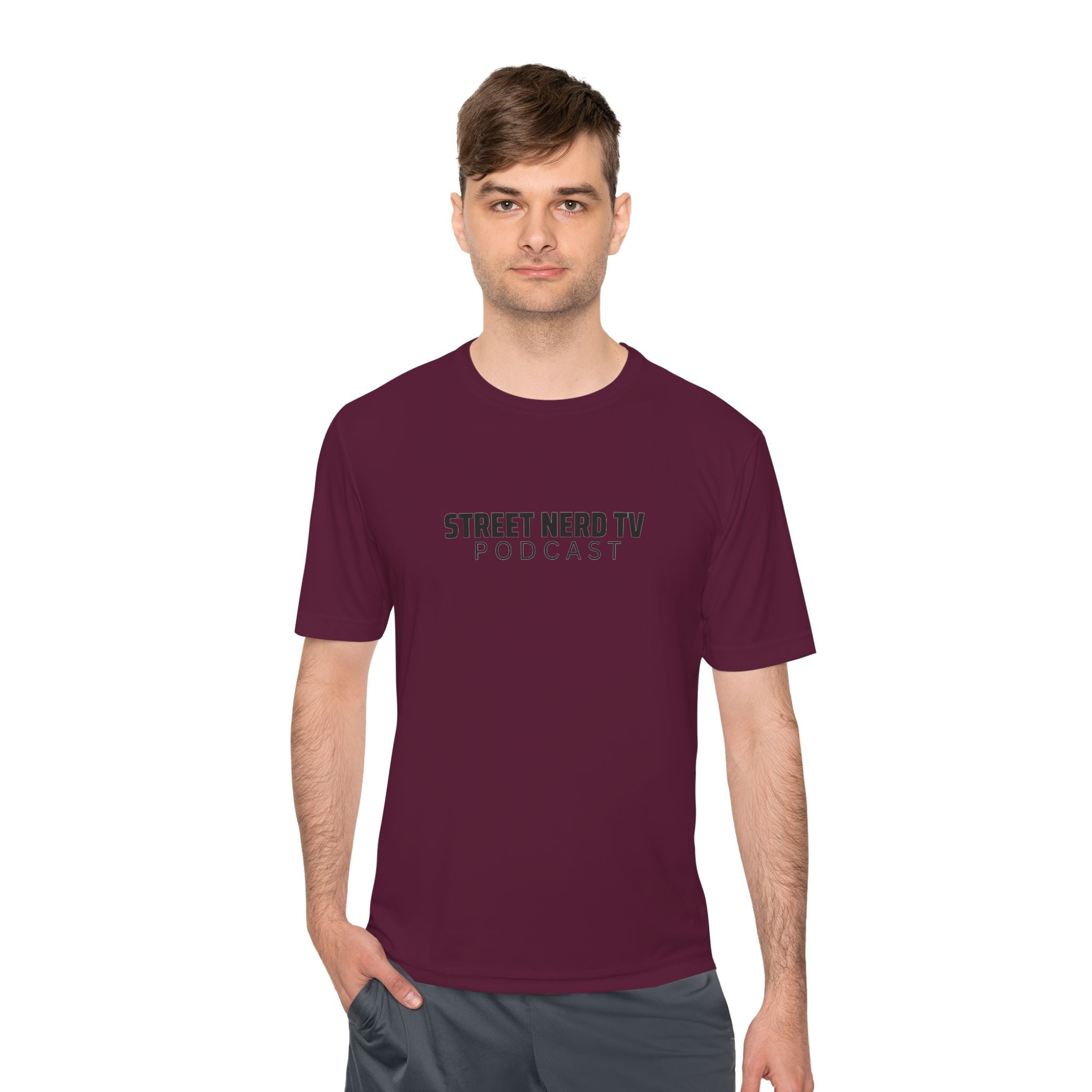 Street Nerd TV Podcast Tee - Unisex Moisture Wicking Athletic Shirt, Workout Top, Casual Wear, Gift for Podcasters, Cool Summer Apparel