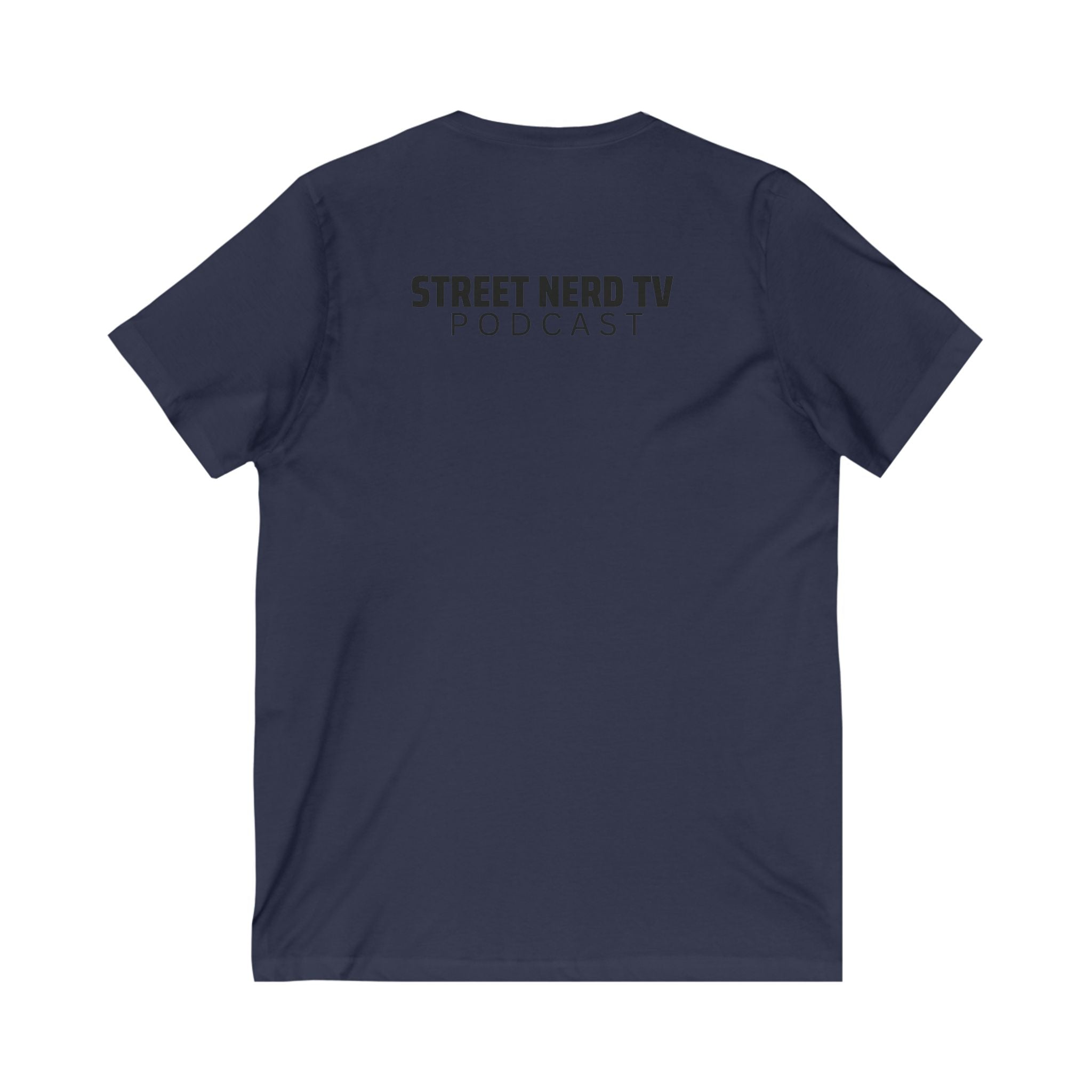 Street Nerd TV Unisex V-Neck Tee, Podcast Merchandise, Casual Wear, Unique Graphic T-Shirt, Gift for Fans, Everyday Comfort