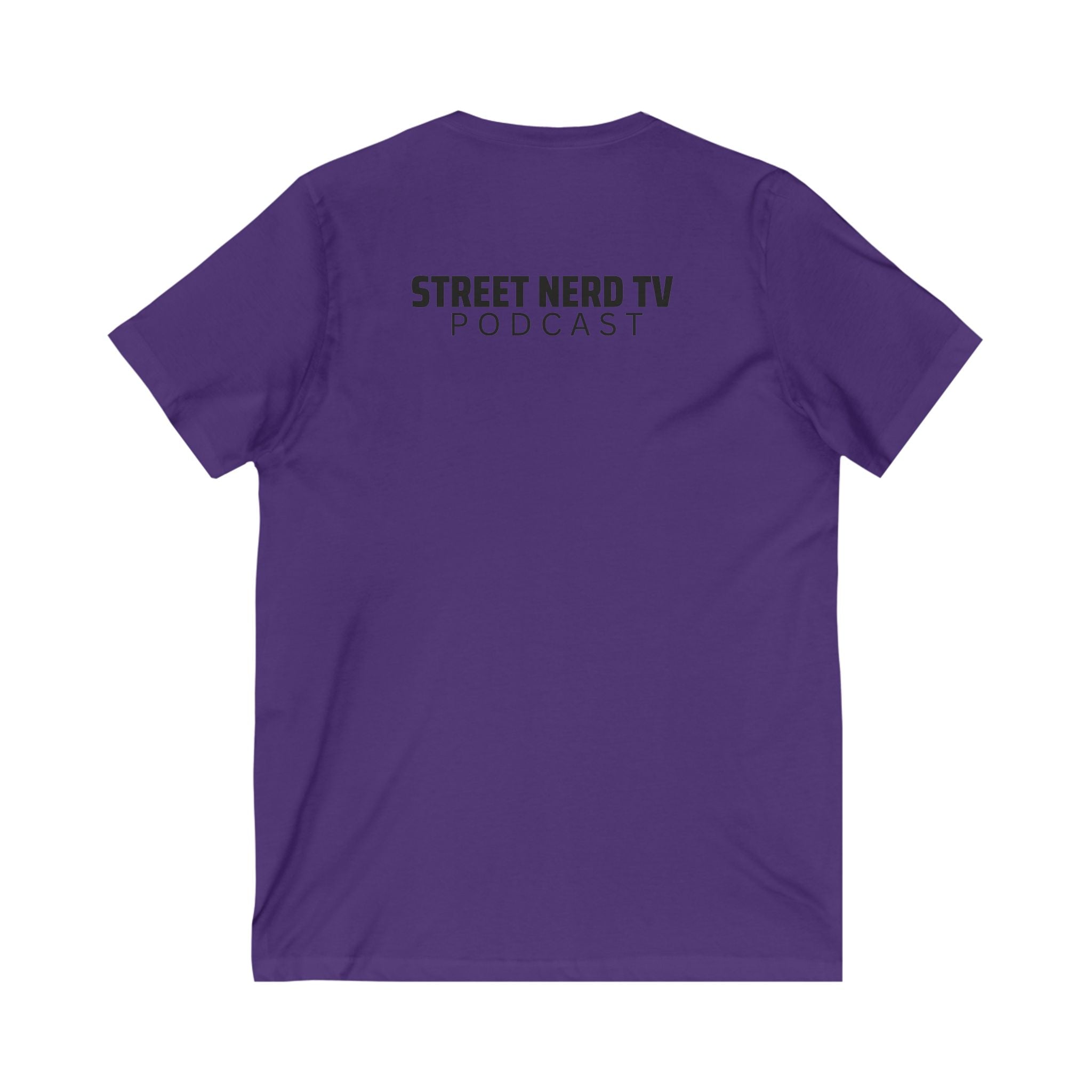 Street Nerd TV Unisex V-Neck Tee, Podcast Merchandise, Casual Wear, Unique Graphic T-Shirt, Gift for Fans, Everyday Comfort